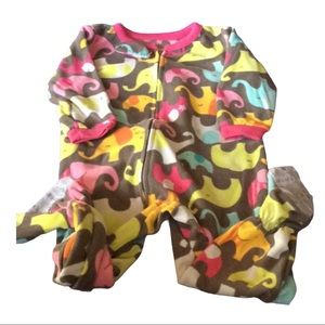 Carters 18 months fleece elephant pajamas